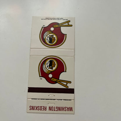 Washington Redskins NFL The Woods Baseball Cards 1993 Schedule Matchbook SC5-MB1