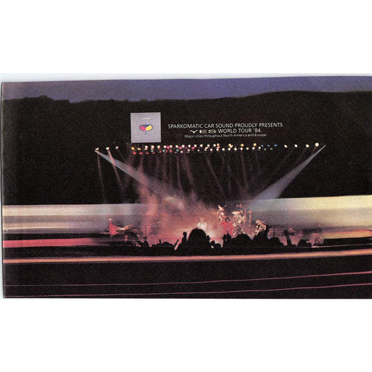 Yes World Tour '84 Sparkomatic Car Sound 1984 Ad AF8-3