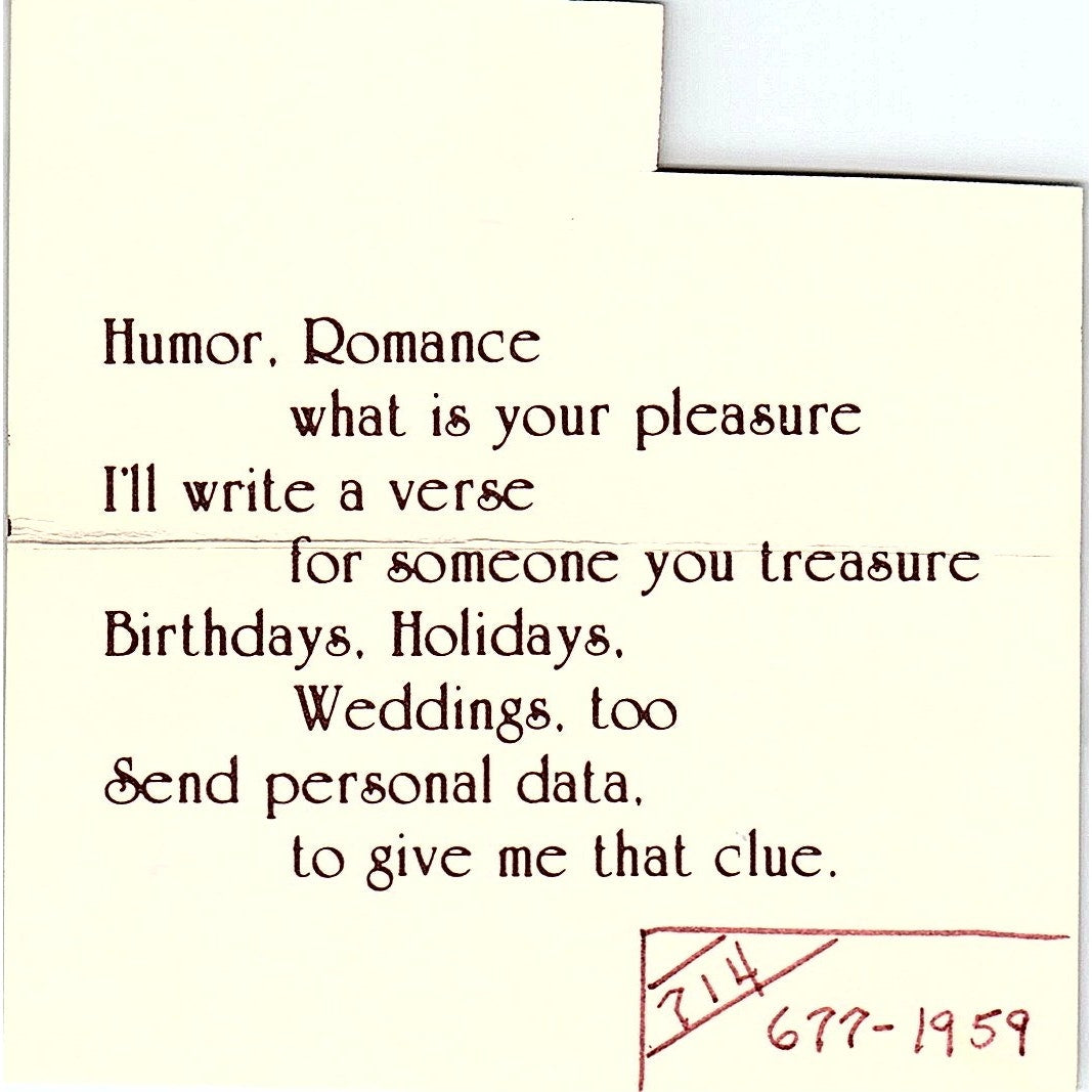 Lee's Creative Ideas Santa Ana CA Vintage Business Card SC9-B9