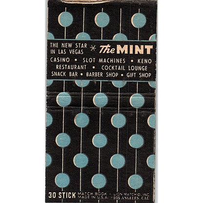 The Mint Downtown Las Vegas NV Vintage Matchbook Cover SC7-Y3