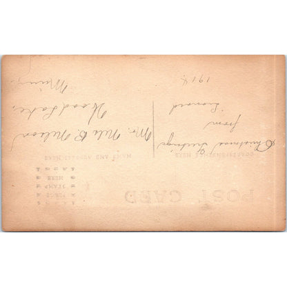 1914 Basketball Team Photo Nils B. Nelson Wood Lake MN c1910 RPPC Postcard AB9