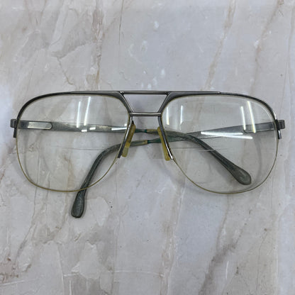 Retro Men’s Half Rim Silver Tone Aviator Sunglasses Eyeglasses Frames TD7-G6-5
