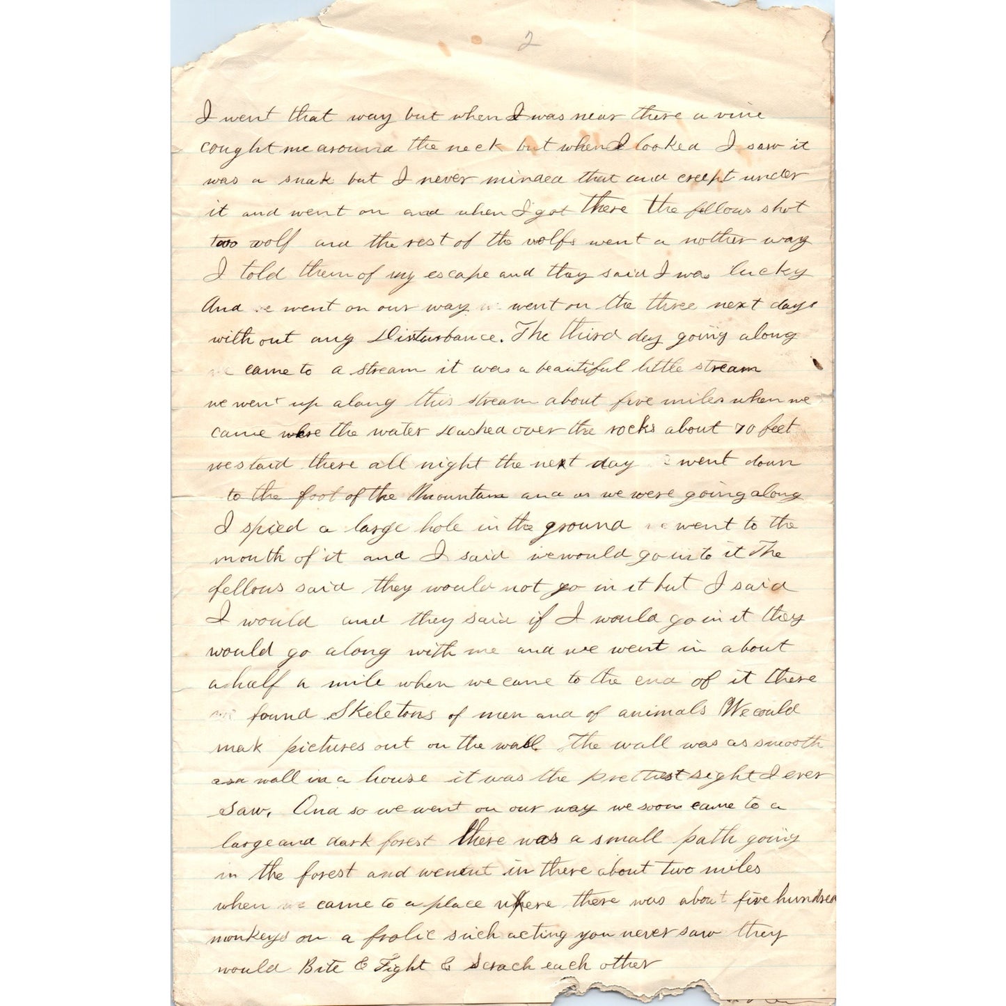 1878 Handwritten Letter Tom Higgins Adventure in Mexico - Soudersburg PA D20