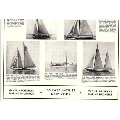 Harry W. Sanford Yacht Broker Fifth Avenue New York 1932 Ad AG2-7