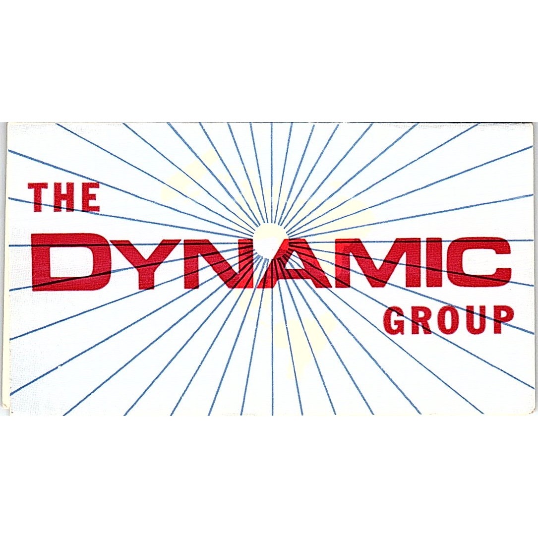 The Dynamic Group Dan J Kubeczka Houston Vintage Business Card SC9-B2