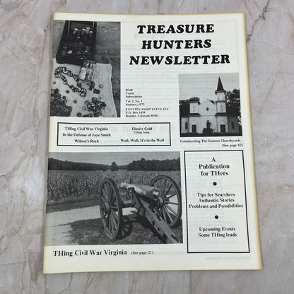 1972 Summer - Treasure Hunters Newsletter - TH'ing Civil War Virginia M19