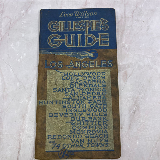 1940 Gillespie’s Street Guide Booklet Los Angeles Hollywood California TH9-CB