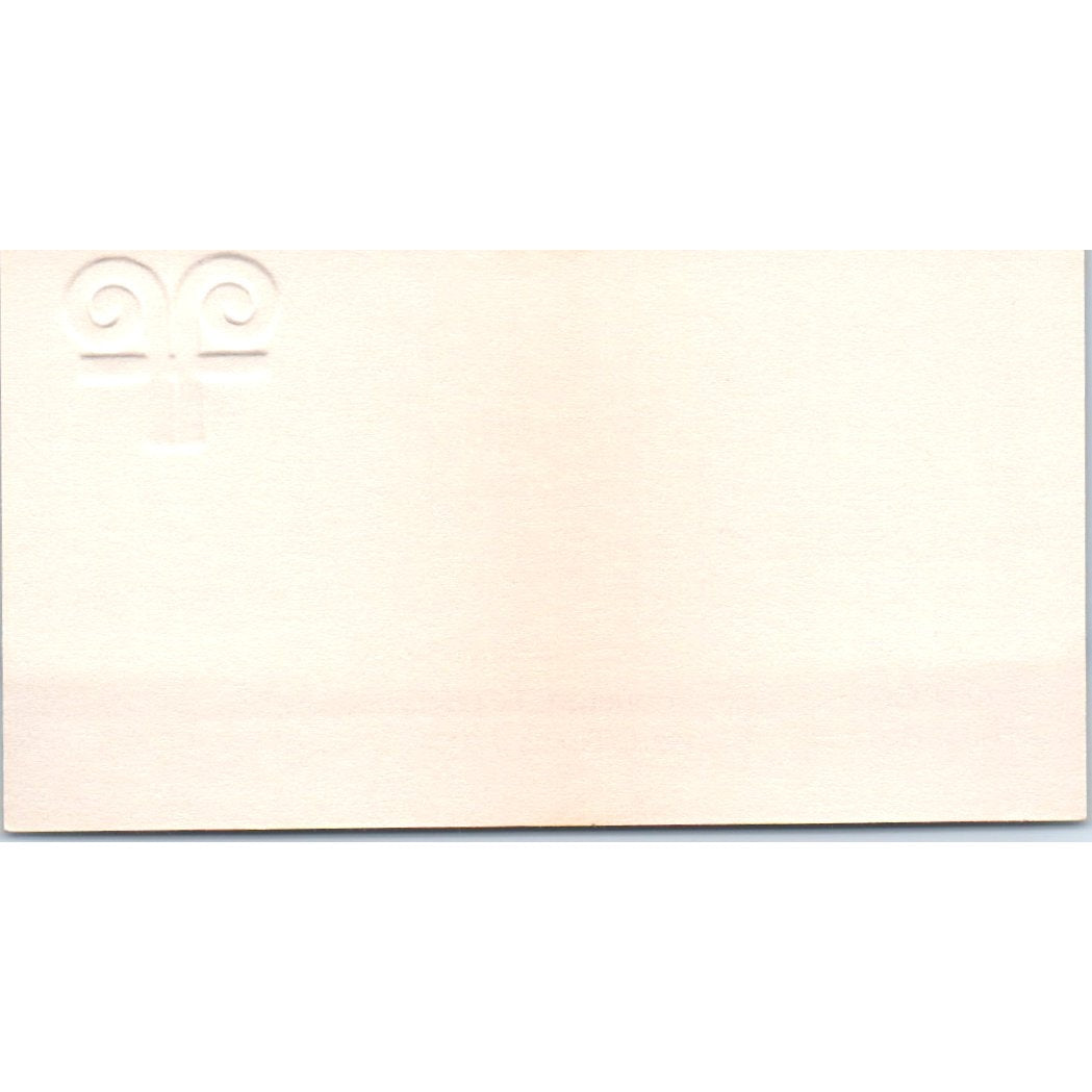Susan Sayre Finger Office Furniture Houston Vintage Business Card SD8-B20