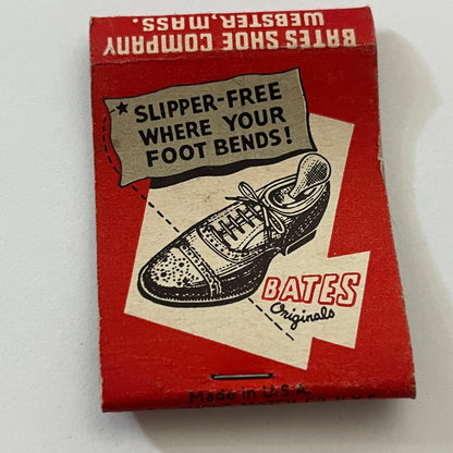 C.E. House & Son Clothier Manchester CT Bates Shoes Matchbook Cover TB6-MB1-2