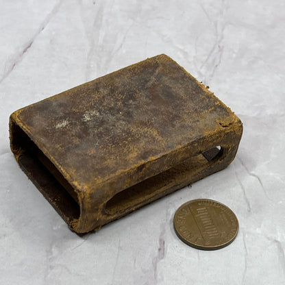 Vintage Leather Matchbox Holder SB7