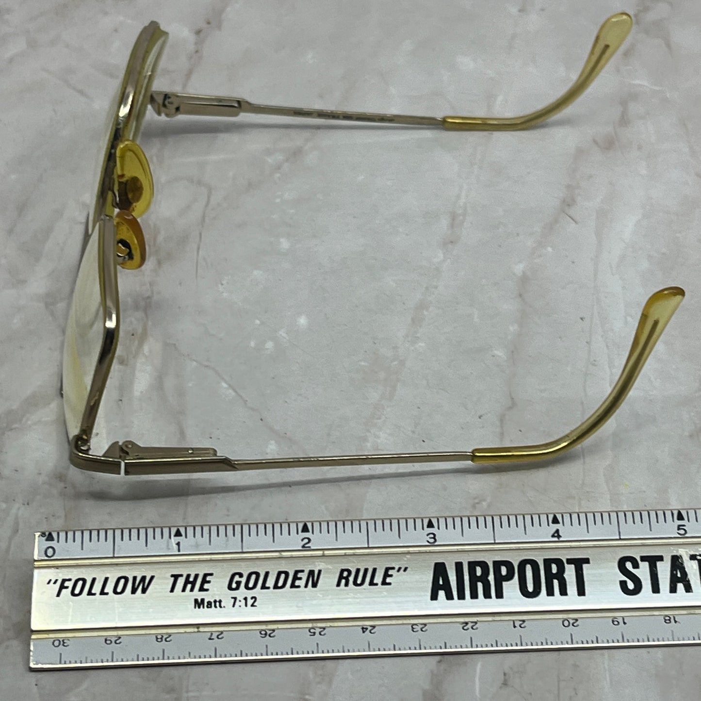 Vtg Design Classics Japan Steel Aviator Sunglasses Eyeglasses Frames TG7-G6-3