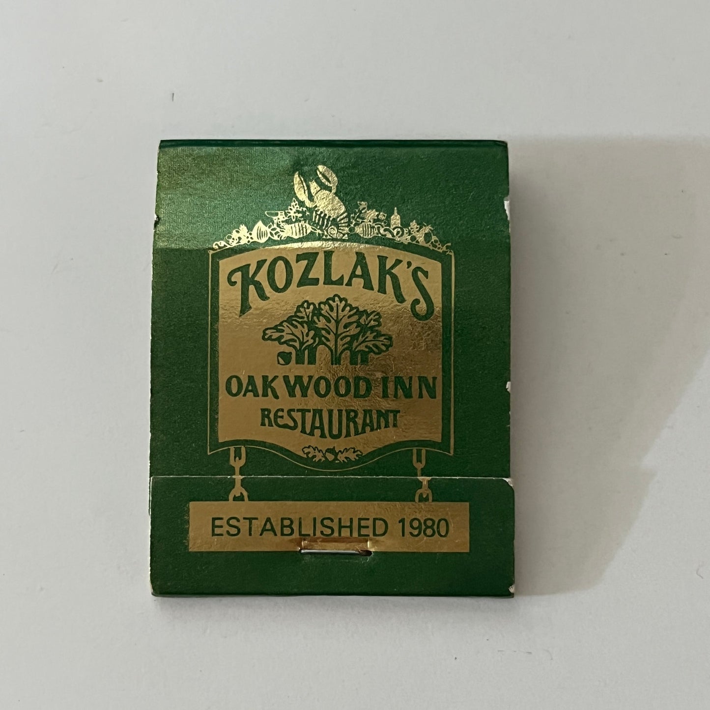 Kozlak's Oakwood Inn Restaurant Anoka Minnesota Vintage Matchbook SC4-R7