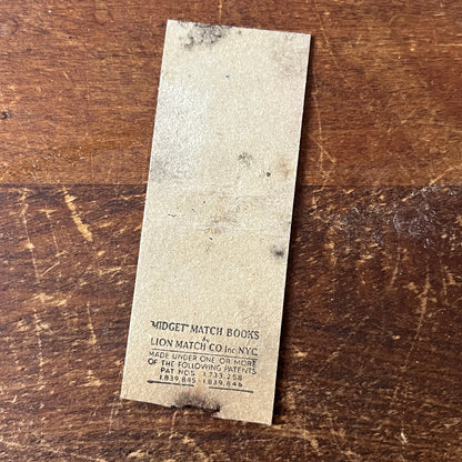 Mother Leva's Hungarian Cafe Lubbock TX Vintage Miniature Matchbook Cover TH2-Y4
