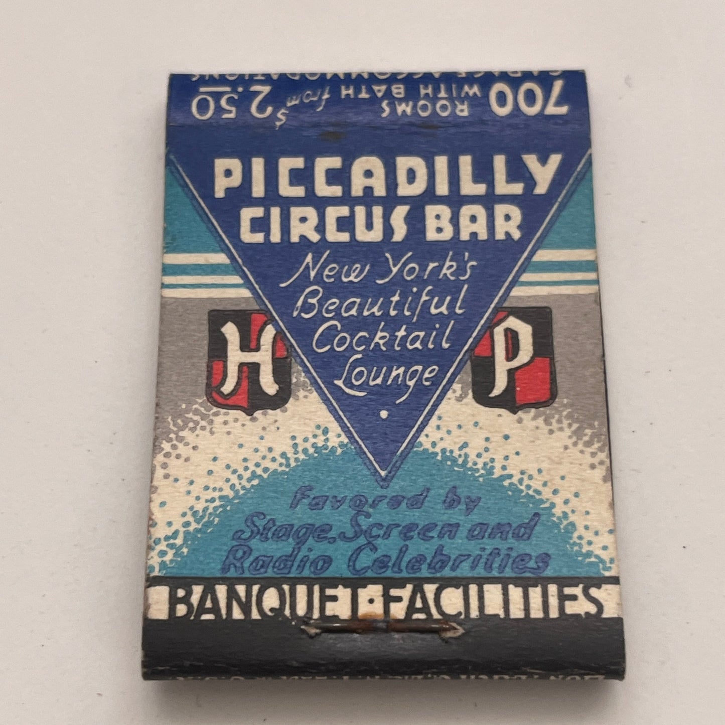 Hotel Piccadilly 227 W 45th St NY Vintage Matchbook Cover TB8-MB2-7