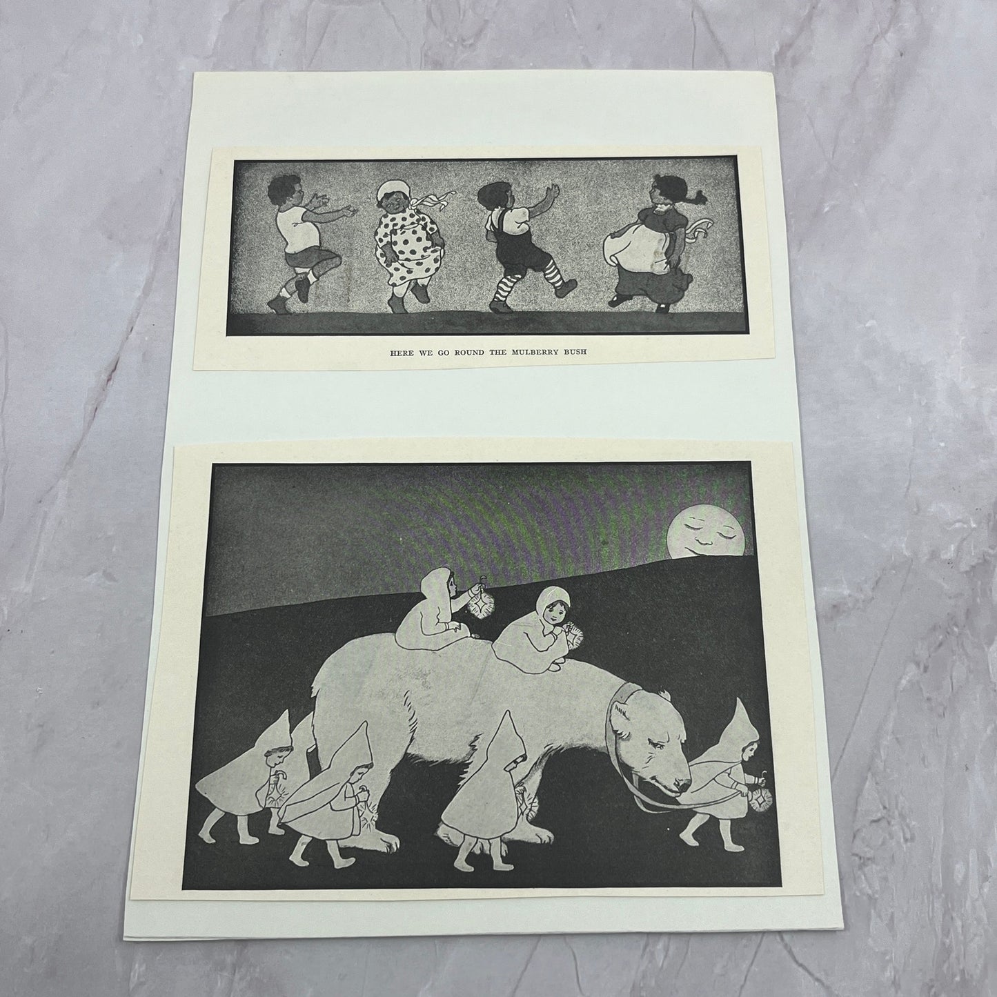 Antique c1920s Illustrations The Star Children - Alfred Listal Mulberry Bush V18