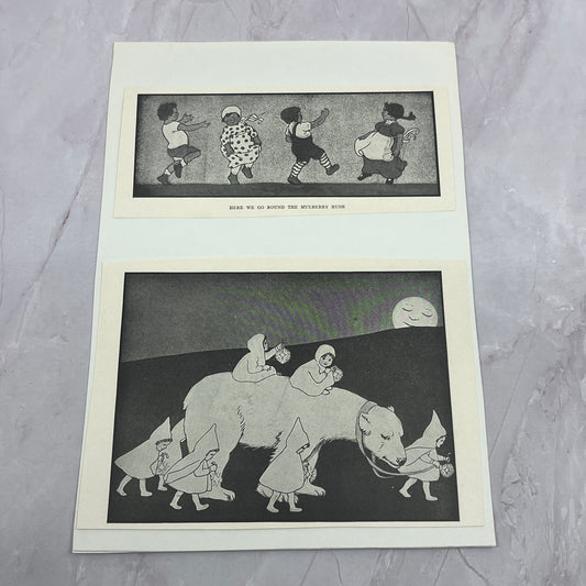 Antique c1920s Illustrations The Star Children - Alfred Listal Mulberry Bush V18