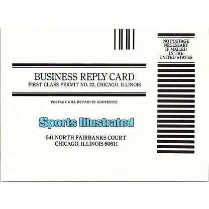 Sports Illustrated Scramble and Save Postal Mailing Card 1984 Ad AF8-H2