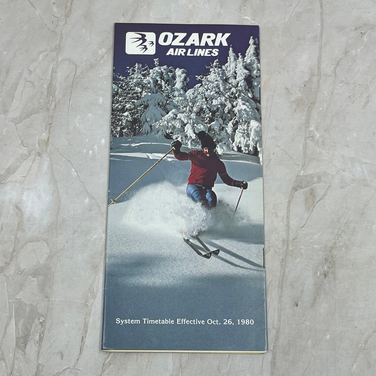 1980 Ozark Airlines System Timetable Oct. 26 TJ4-P2