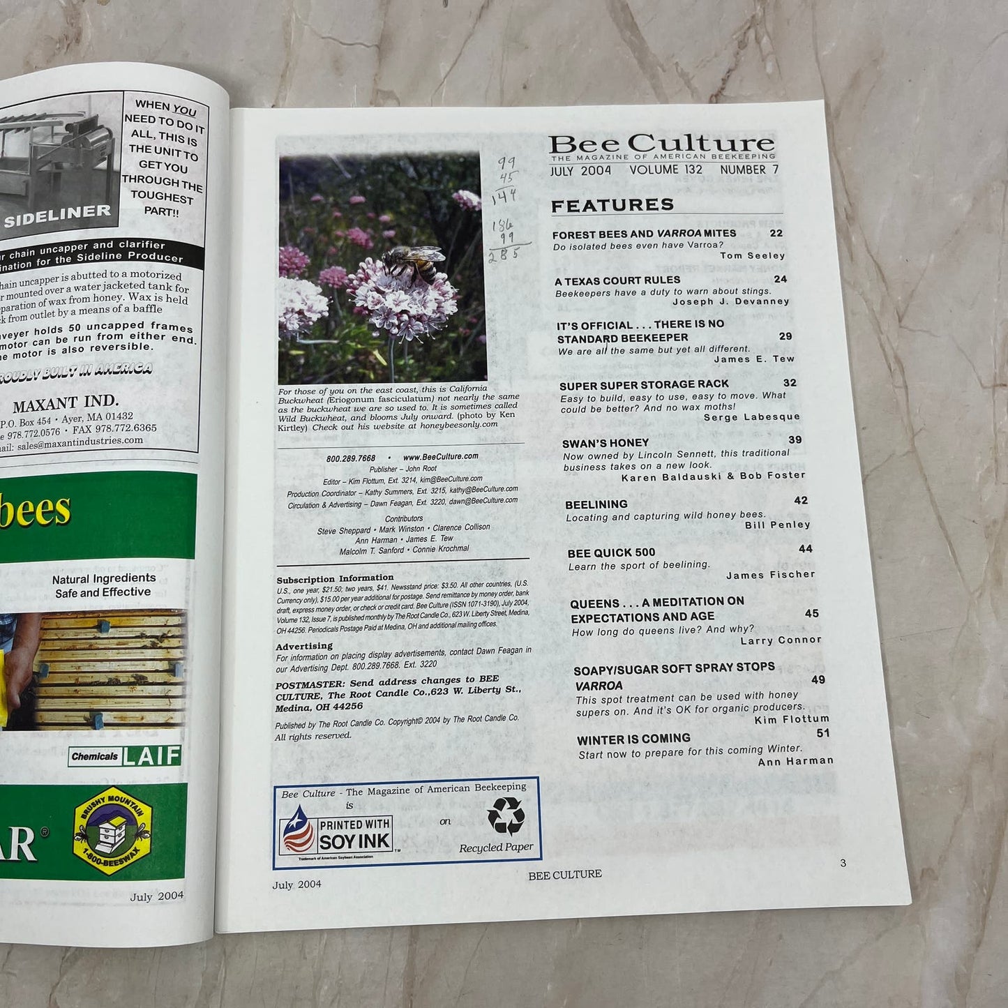 2004 July - Bee Culture Magazine - Bees Beekeeping Honey M9