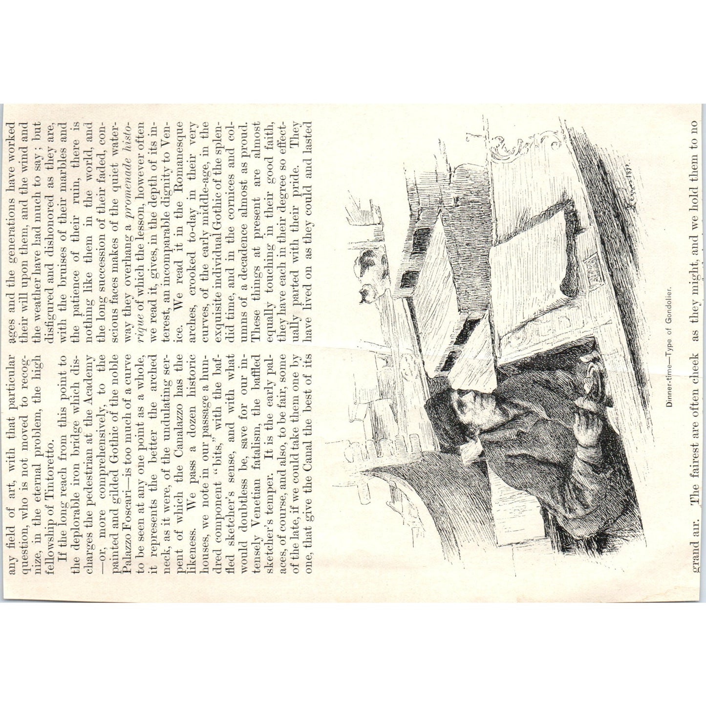 Bridge Across Canal of the Redeemer Alexander Zezzos 1892 Magazine Print AB6-SL1