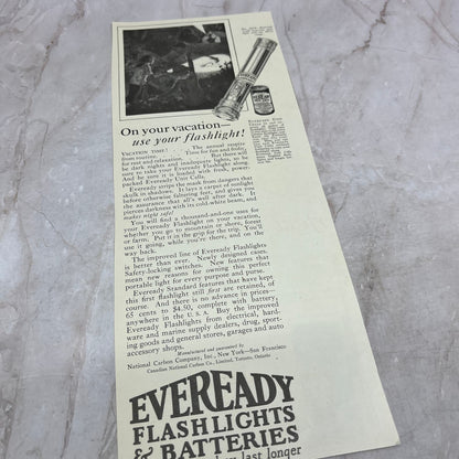 Eveready Flashlights and Batteries 1924 Magazine Ad FL6-11