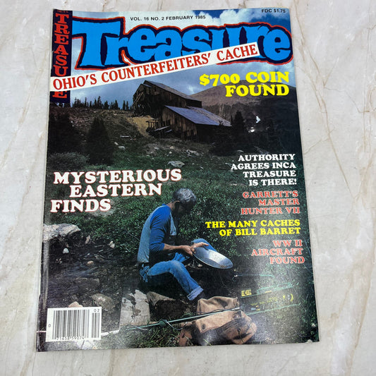 1985 Feb - Treasure Magazine - Treasure Hunting Metal Detecting Gold Coins M10
