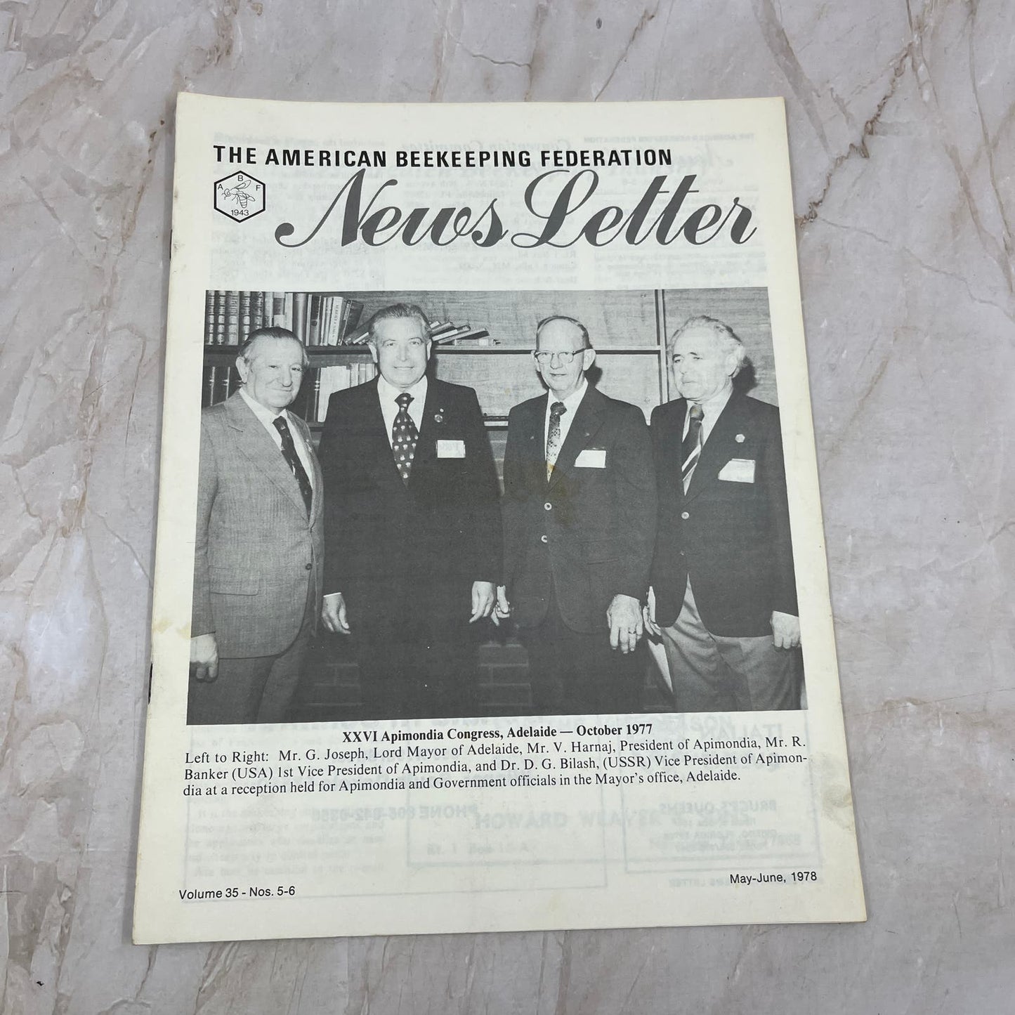 1978 May/June American Beekeeping Federation Newsletter Gainesville FL M15