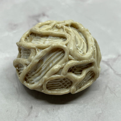 Vintage Large Bakelite Soapstone Desert Rose Style Button SC1