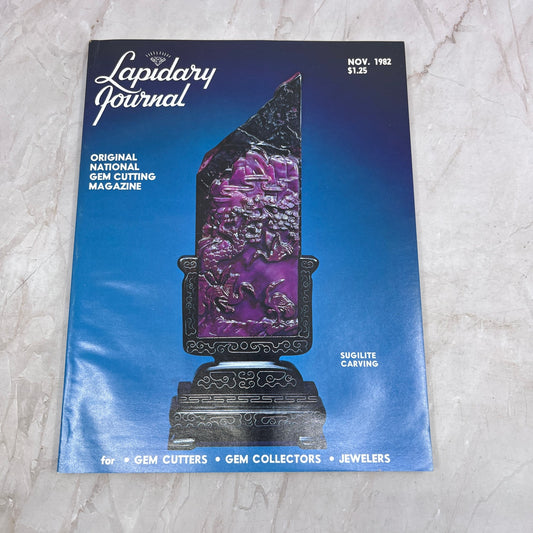 Sugilite Carving - Lapidary Journal Magazine - Nov 1982 M22
