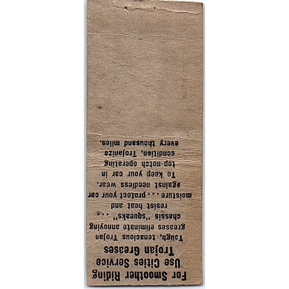 Highland Village Service Joe Menger Trojanize Vintage Matchbook Cover SC7-Y7