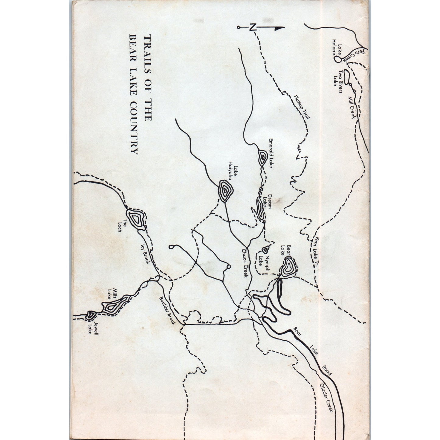 1971 Bear Lake Nature Trail Rocky Mountain National Park Travel Booklet AD8-R8