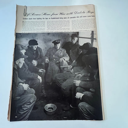 Dakota Boys Home From War 164th Infantry 3 Pages 1940s WWII Era Article V30-1