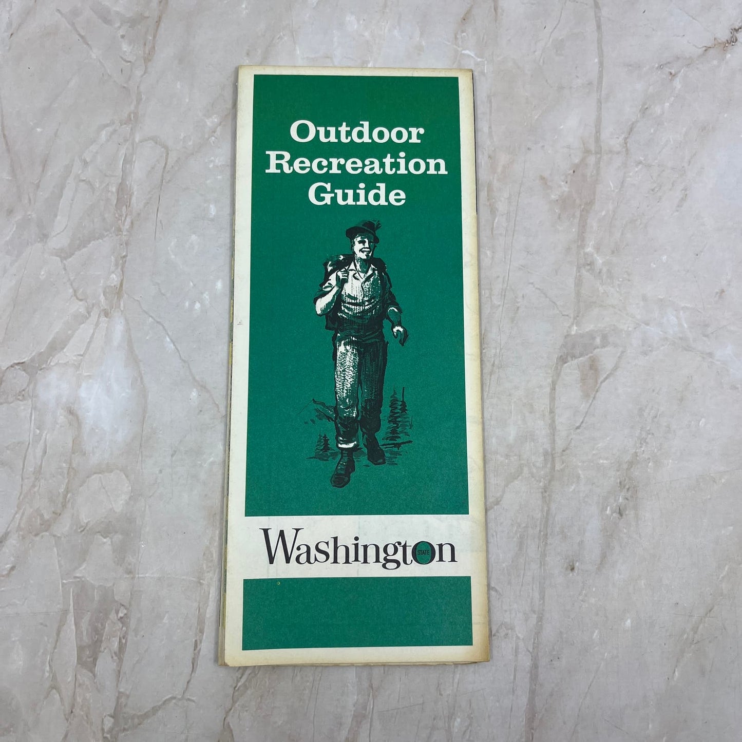 1965 Washington State Outdoor Recreation Guide Map and Travel Brochure TI8-S4