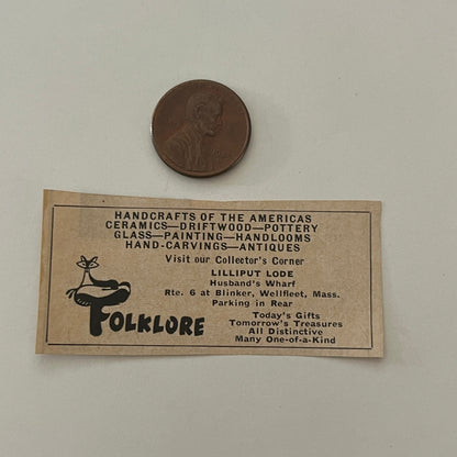 Folklore Lilliput Lode Husband's Wharf Wellfleet MA 1971 Magazine Ad SAG4-S18