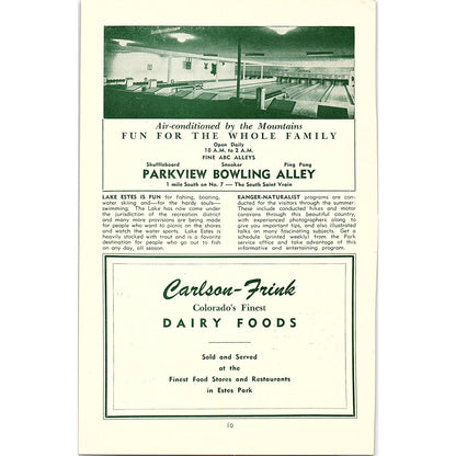 Volkman's Estes Park Jewelers 158 E. Elkhorn 1957 Estes Park CO Ad AG4-1