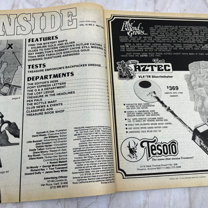 1981 May - Treasure Magazine - Treasure Hunting Metal Detecting Gold Coins M10