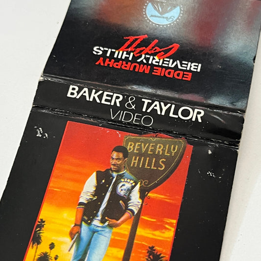 Beverly Hills Cop II Eddie Murphy Baker & Taylor Video Matchbook Cover TB6-MB1-8