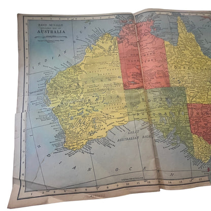 1944 Firestone World Atlas WWII Era Maps 11x16" TG2-OB