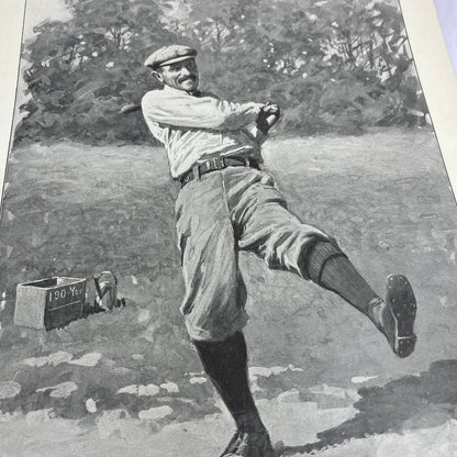 The Duffer - Golfing - Original 1904 A.B. Frost Art Print V14-3