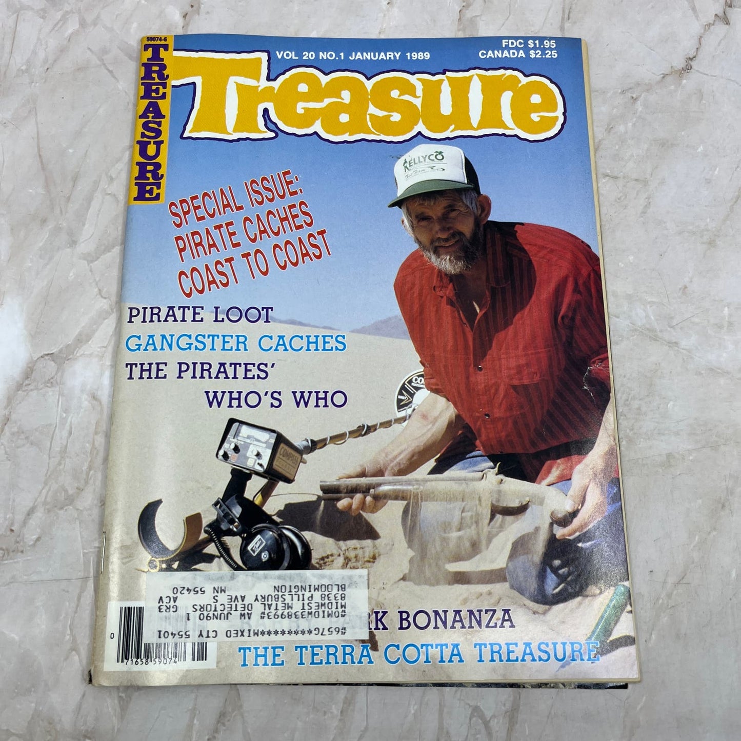 1989 Jan - Treasure Magazine - Treasure Hunting Prospecting Metal Detector M16