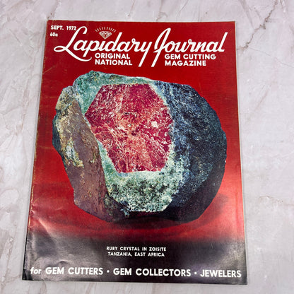 Ruby Crystal Zoisite Tanzania East Africa - Lapidary Journal - Sep 1972 M24