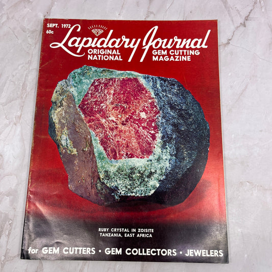 Ruby Crystal Zoisite Tanzania East Africa - Lapidary Journal - Sep 1972 M24