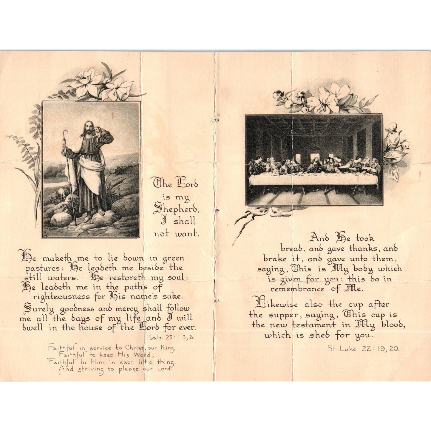 1936 Confirmation Certificate Roy Clarence Larson Our Saviors Congregation AD7