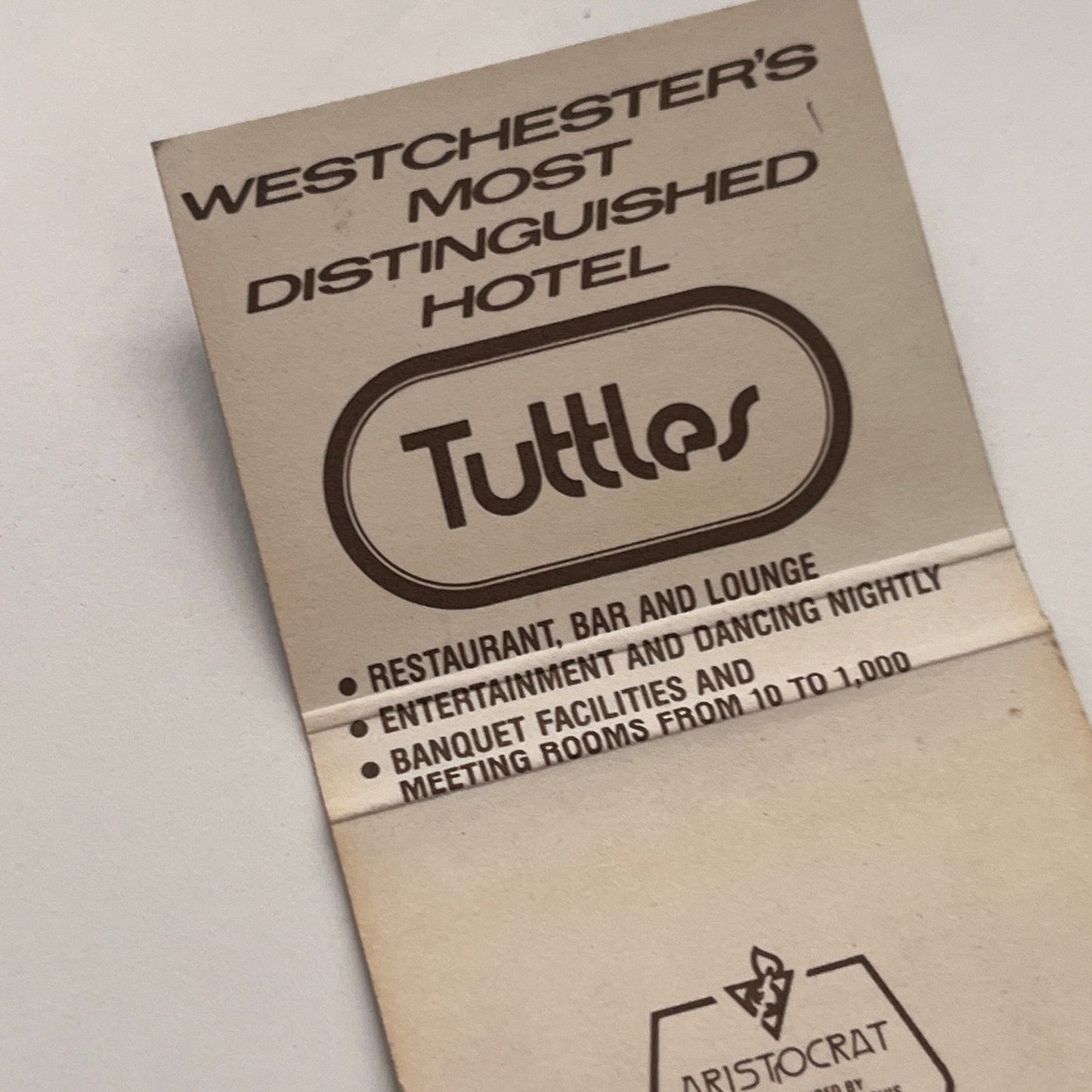 The White Plains South Broadway NY Vintage Matchbook Cover TB8-MB-6