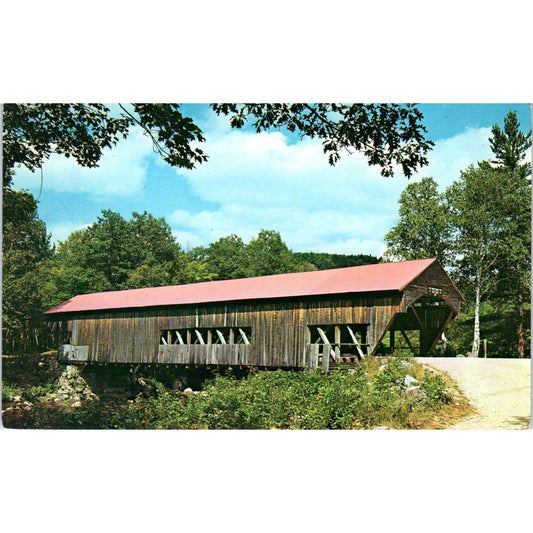 Covered Bridge Campground Albany NH Vintage Covered Bridge Postcard PC15
