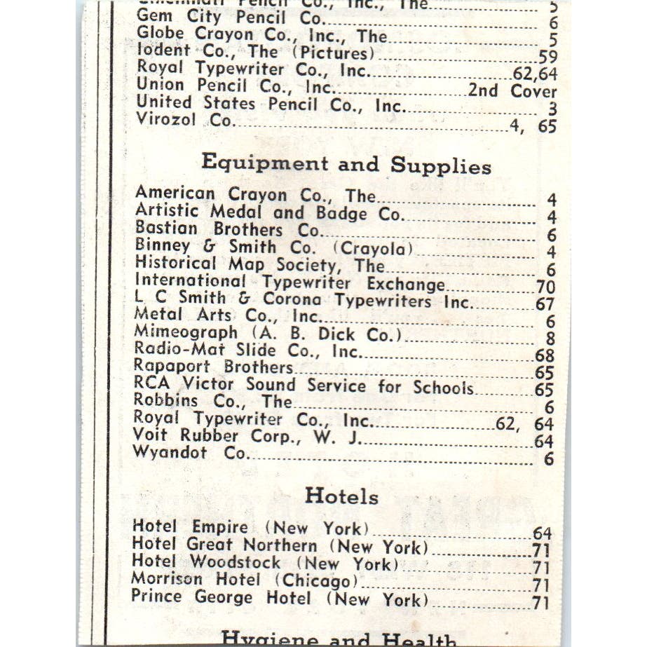 Hotel Great Northern NY 1930s Magazine Advertisement AE4-I1