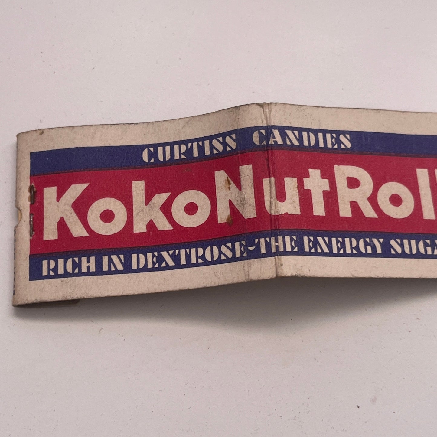 Curtiss Candies Koko Nut Roll Kokonutroll Vintage Matchbook Cover TB8-MB2-8