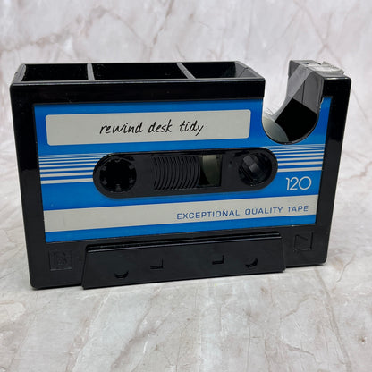 VTG Rewind Desk Tidy Cassette Tape Desktop Pen Pencil Caddy Tape Dispenser TF4