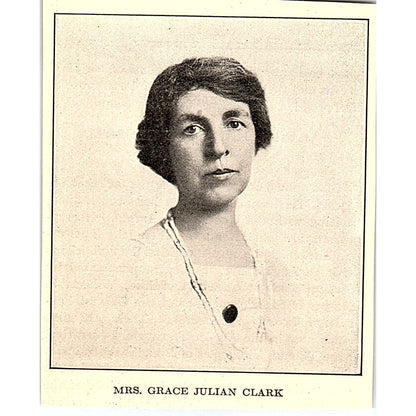 Mrs. Grace Julian Clark Photo 1916 Ad AF6-15