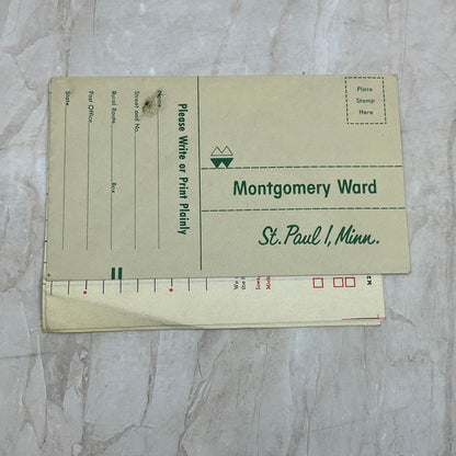 Vintage Montgomery Ward Order Blank St. Paul Minnesota AE3